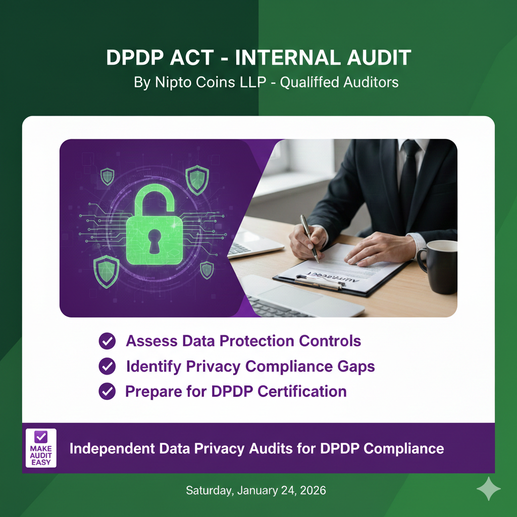 DPDP – Internal Audit Services –  Nipto Coins LLP – NC401