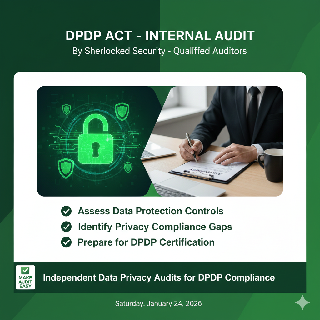 DPDP – Internal Audit Services –  Sherlocked Security – SS401